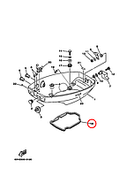 Уплотнитель поддона лодочного мотора Yamaha Y 15 63V4271602