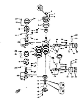 Поршень лодочного мотора 0.5 Yamaha Y 115-225 6R51164601