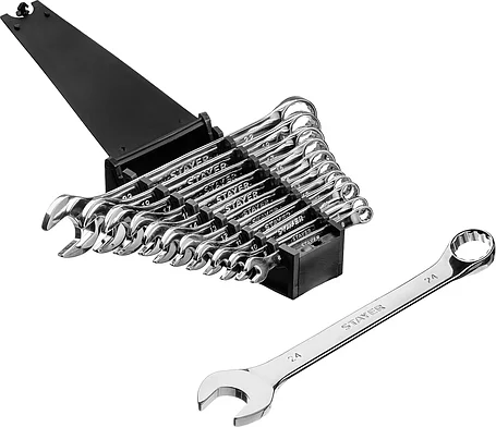 Набор комбинированных гаечных ключей HERCULES, STAYER 12 шт, 8 - 24 мм (27085-H12_z01), фото 2