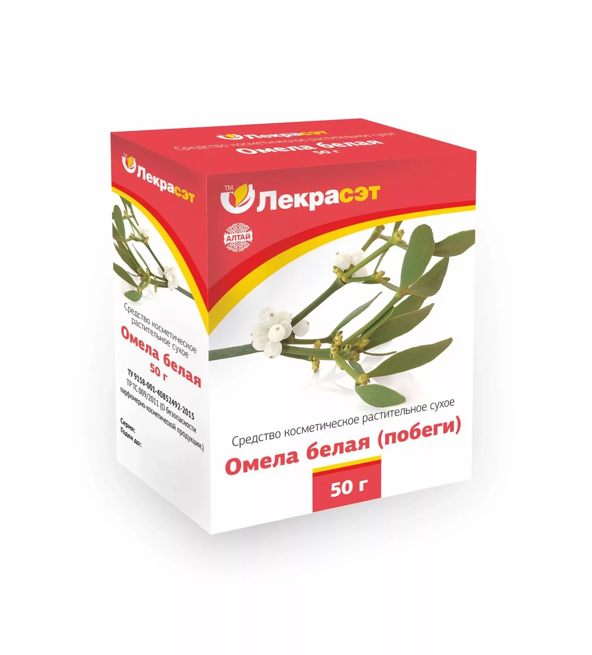 Омела белая, побеги, косметическая, 50 г