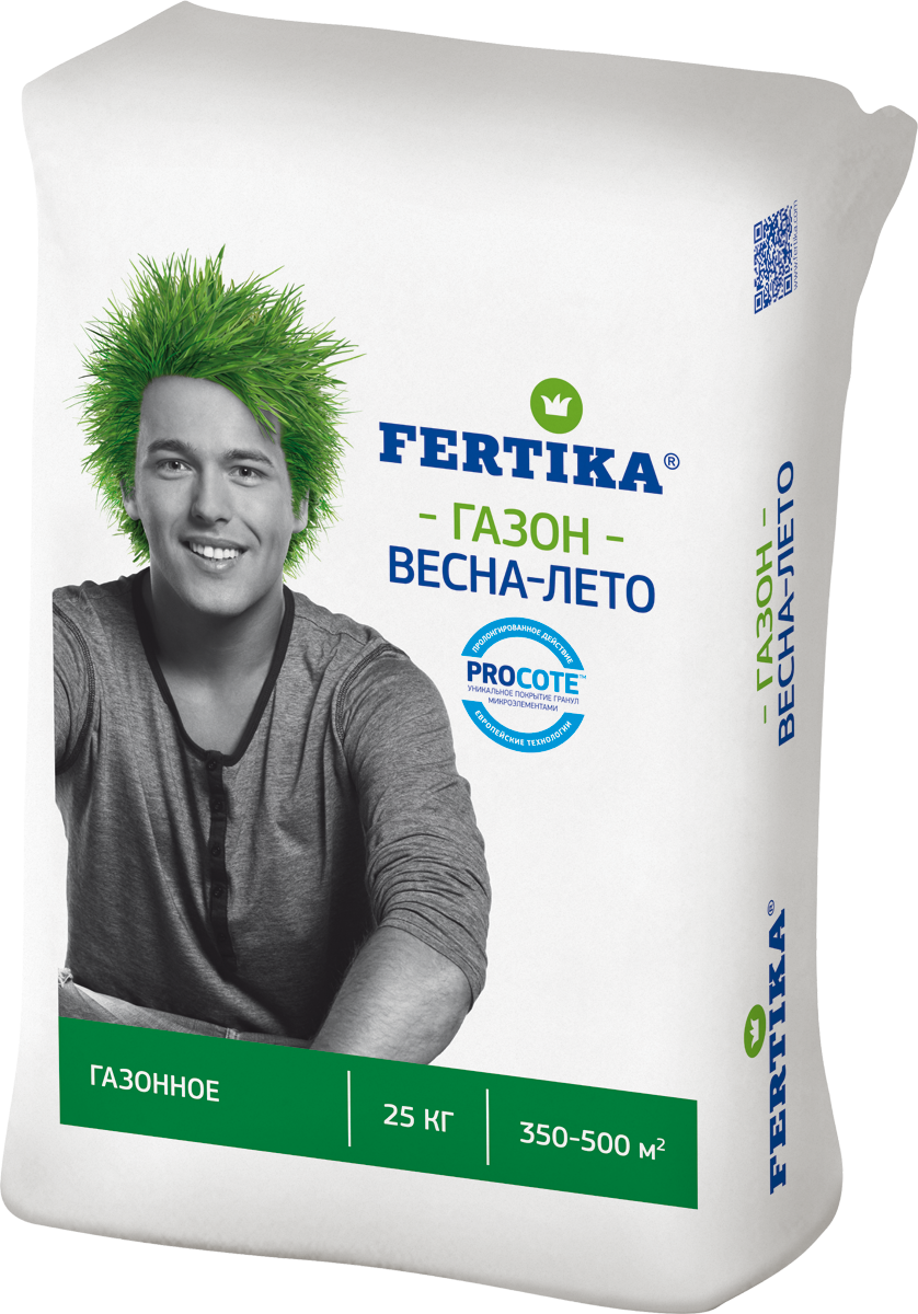 Газонное Весна-лето 25 кг мин.удобрение Фертика
