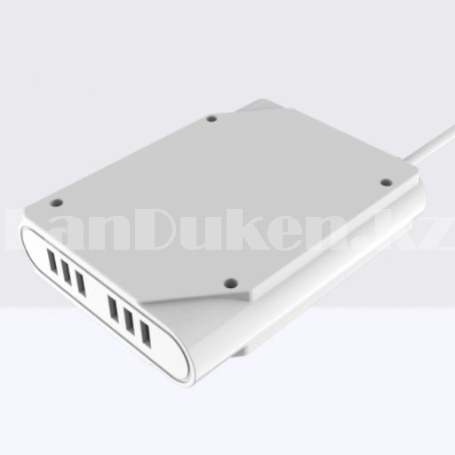Удлинитель сетевой фильтр Moxom 4 розеток с защитным затвором 6 USB 1,5 м с кнопкой выключения KH 63Y белый - фото 8 - id-p97435163