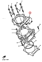Прокладка цилиндра Yamaha ATV \ MOTO 3YF1135100