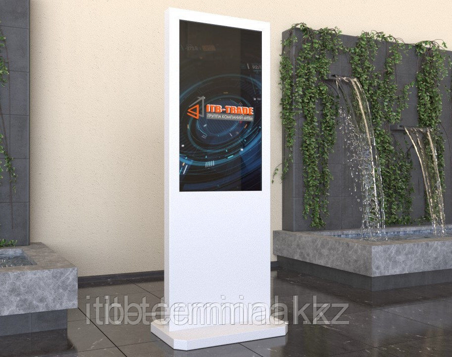 Информационная стойка 43 дюйма с усиленной подножкой, фото 1