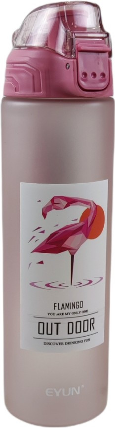 Бутылка EYUN Flamingo 700 мл розовая