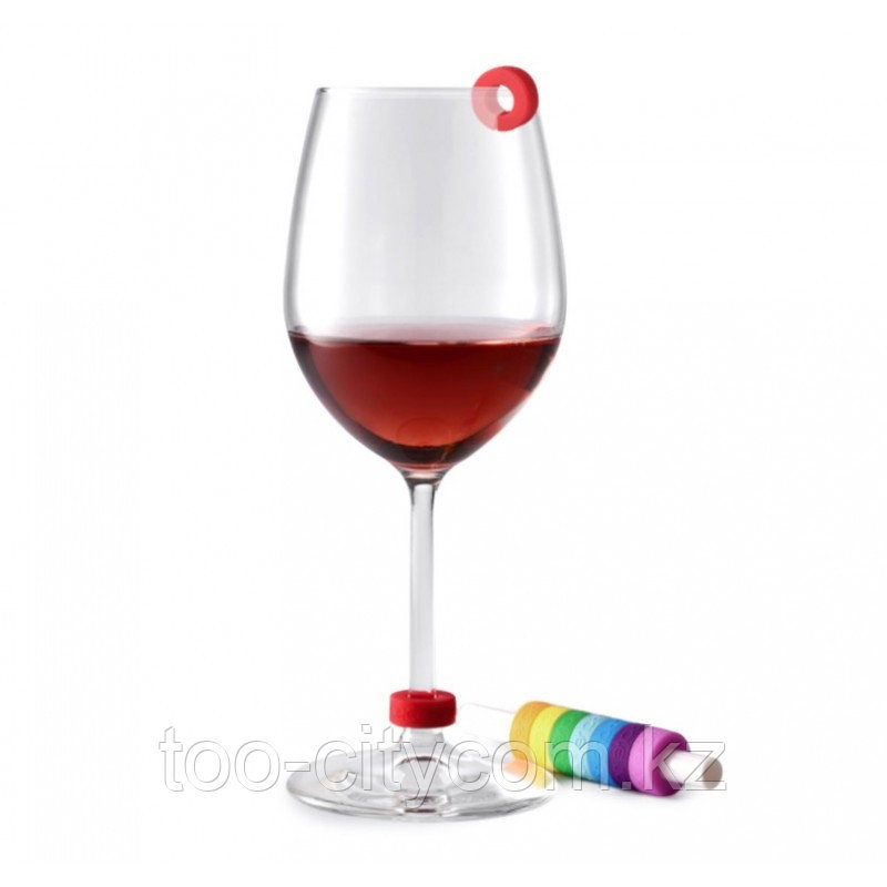 Xiaomi Circle Joy Rainbow Wine Glass Ring, разноцветные кольца для бокалов. Оригинал. Арт.6910 - фото 1 - id-p97440513