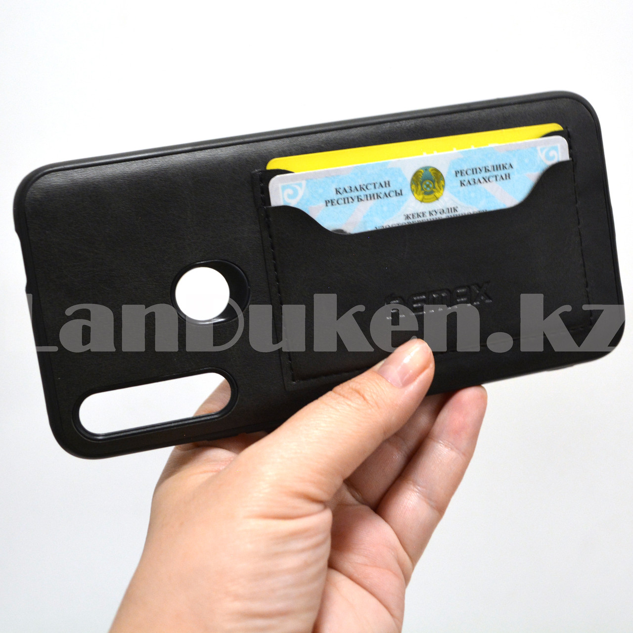 Чехол на Huawei P Smart Z (P Smart Z) Remax эко кожа с кармашками для карт черный - фото 9 - id-p97441076