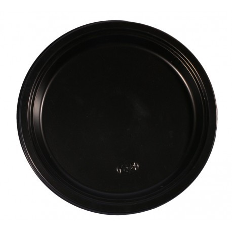 Тарелка десертная d-165мм черная (100 шт/пач)