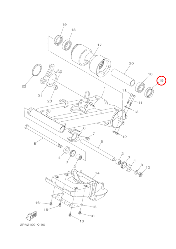 Сальники задней оси Yamaha ATV / Moto 9310646001 - фото 1 - id-p78095282