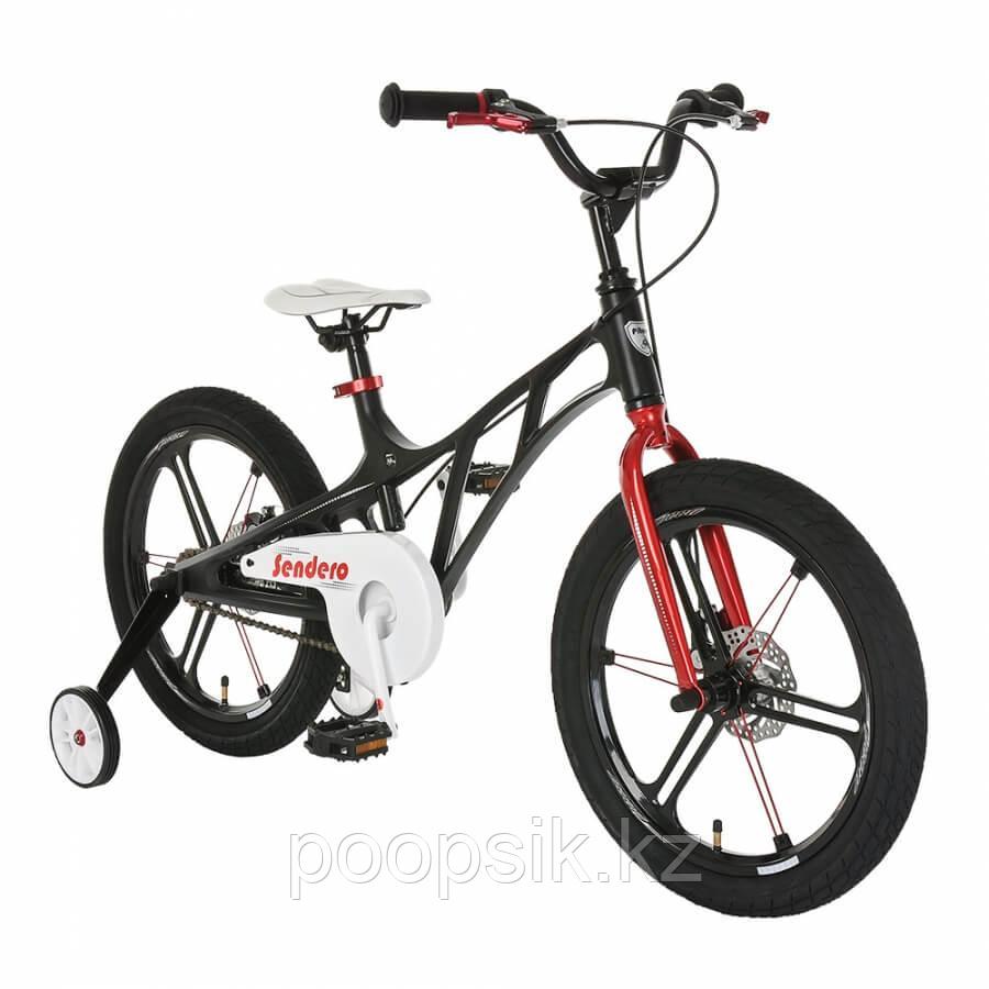 Велосипед двухколесный Pituso Sendero 18" Black/Черный - фото 1 - id-p97441916