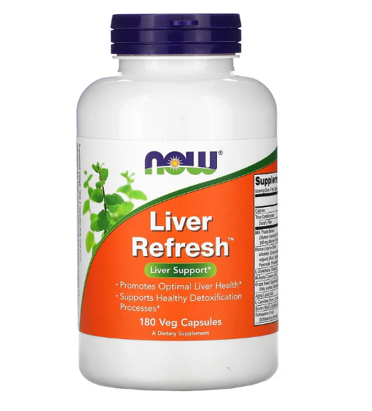 Now Foods, Liver Refresh, 180 растительных капсул