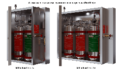 Модуль газового пожаротушения АСП ПожШеф-1-МТП, автоматическая система кухонного пожаротушения