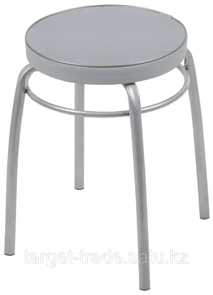 Табурет "Фабрик 1" с мягким серым сиденьем Ника - фото 1 - id-p97443819