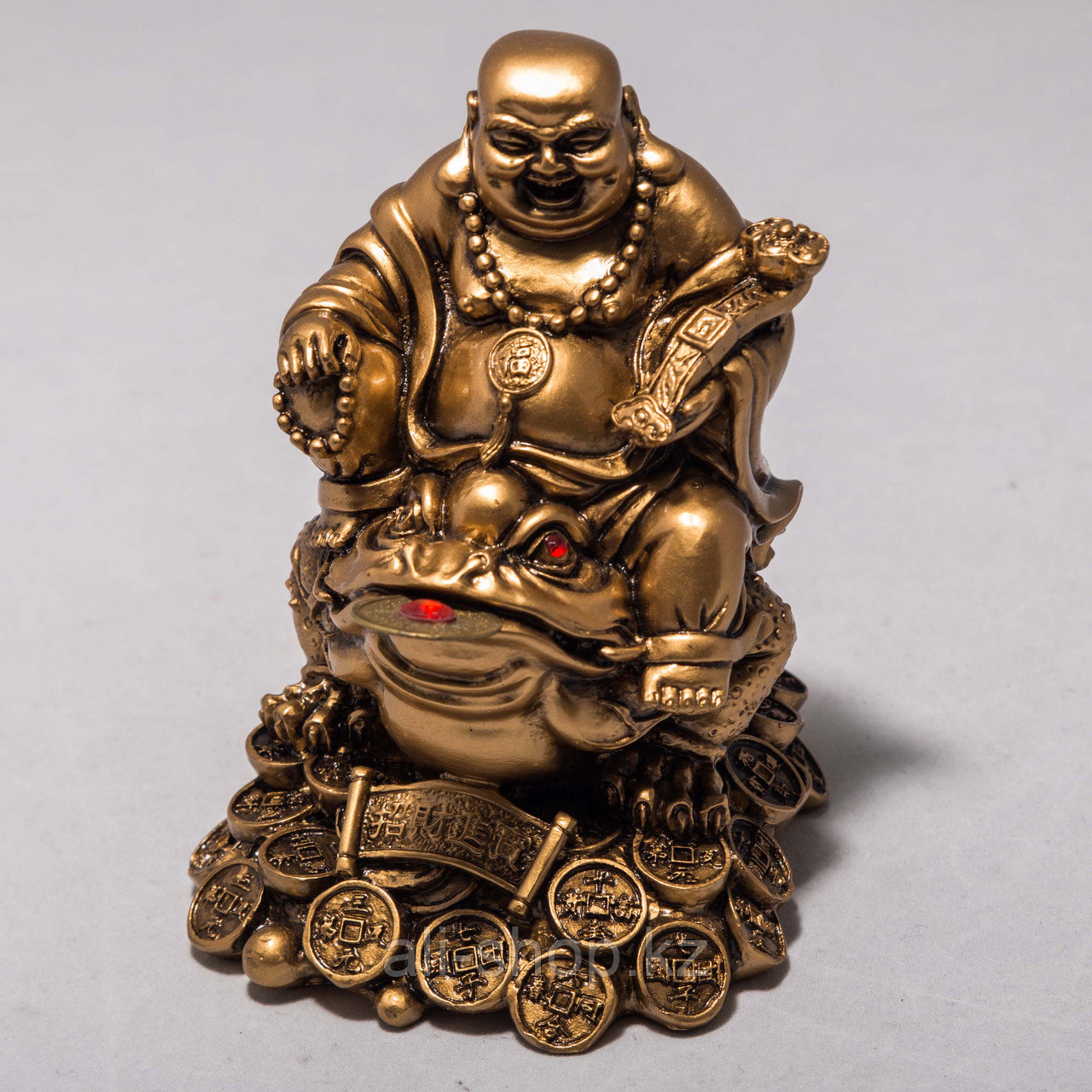 Статуэтка "Будда с лягушкой" (12 см) - фото 1 - id-p97444289
