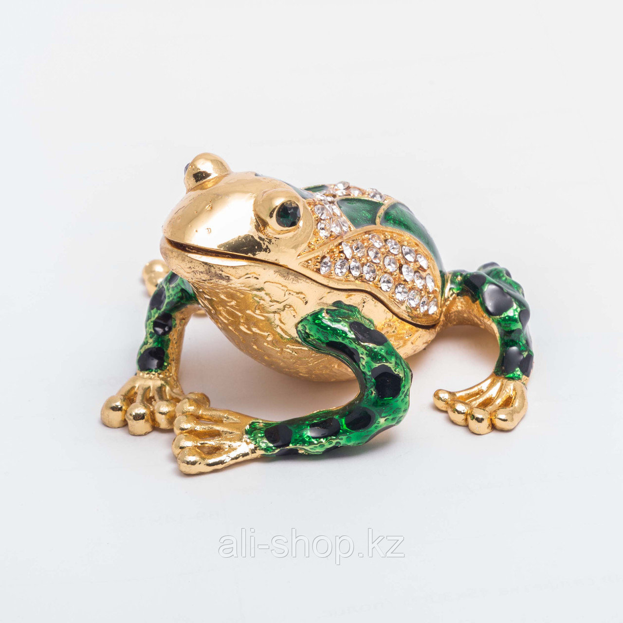Сувенир-шкатулка "Изумрудная лягушка" 5,5*4 см - фото 1 - id-p97444353