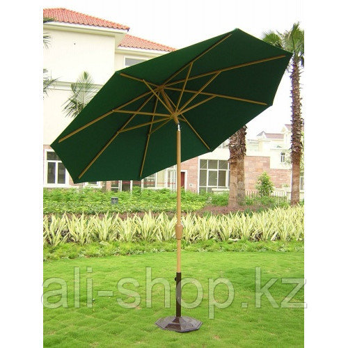 Зонт пляжный, круглый, 2,5м (зеленый) - фото 1 - id-p97444978