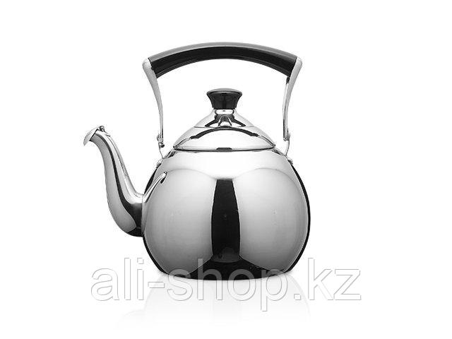 5941 FISSMAN Чайник для кипячения воды JASMINE PEARL 1 л со свистком (нерж. сталь) - фото 1 - id-p97447518