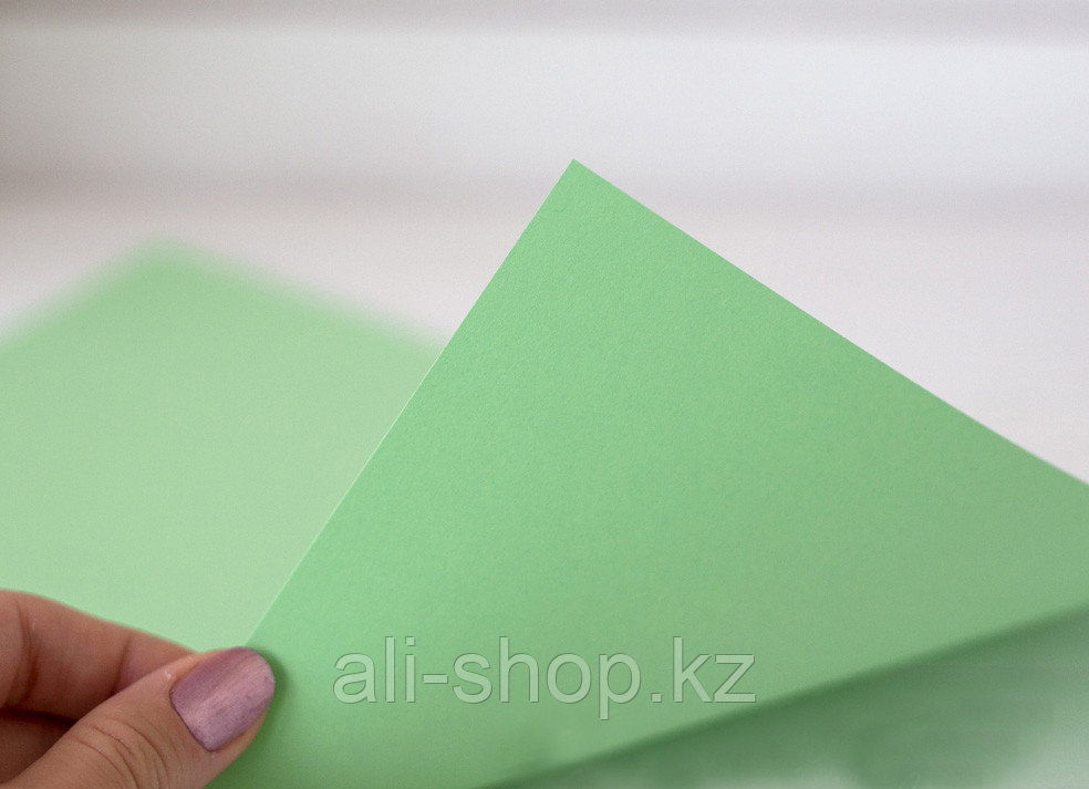 Аква бумага, двухсторонняя, зеленая