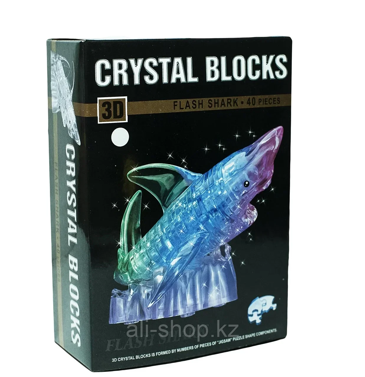 3d Crystal Puzzle головоломка "Акула с подсветкой" - фото 1 - id-p97449829