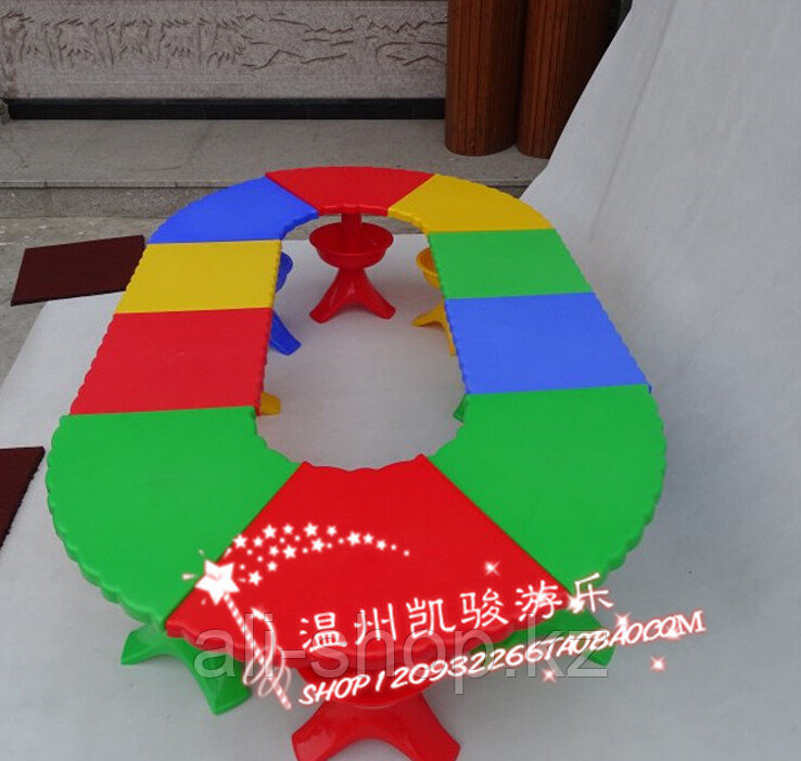 Пластиковый детский столик с секциями, 8 секций, Китай - фото 1 - id-p97449954