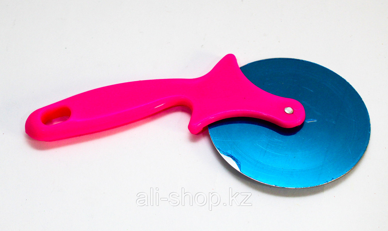 Нож для пиццы, нерж.сталь, розовый, 19 см - фото 1 - id-p97452273