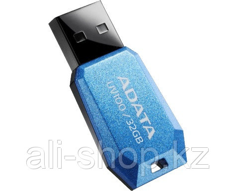 USB-флеш-накопитель "A-DATA USB Dash Drive 2.0 32GB Slim Bevelled M:UV100 Blue" - фото 1 - id-p97451777