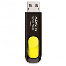 USB-флеш-накопитель "A-DATA USB Dash Drive 3.0 8GB Slim Bevelled M:UV128 Yellow" - фото 1 - id-p97451789