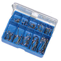 Крючки набор в коробке синей