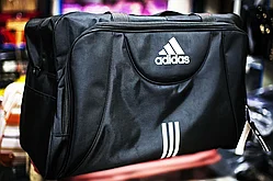 Большая спортивная дорожная сумка "ADIDAS", 63х36х40см (черная)