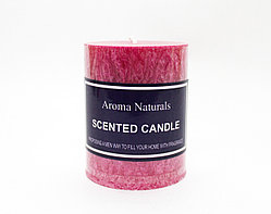 Ароматическая свеча, Aroma Naturals, красная, 8 см