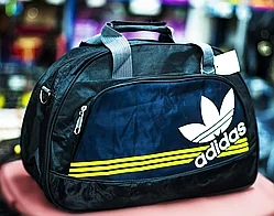 Спортивная сумка "ADIDAS", средняя 43х17х27 см (черная)