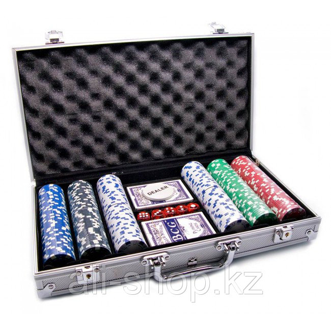 Набор для покера POKER GAME SET, 300 фишек - фото 1 - id-p97457480