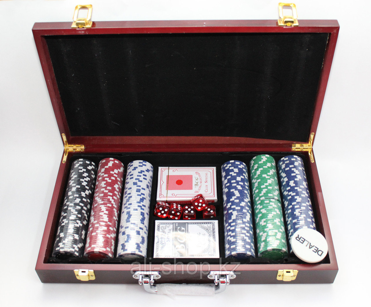 Набор для покера POKER CHIPS, 300 фишек - фото 1 - id-p97457487
