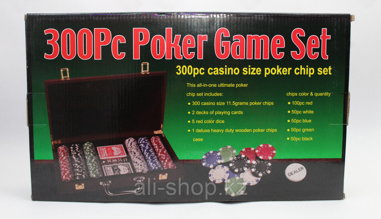 Набор для покера POKER CHIPS, 300 фишек - фото 4 - id-p97457487