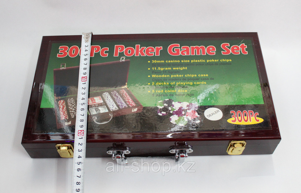 Набор для покера POKER CHIPS, 300 фишек - фото 5 - id-p97457487