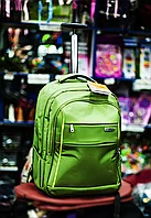 Рюкзак на колесах"Asialeopard", 36х27х50см (зеленый)