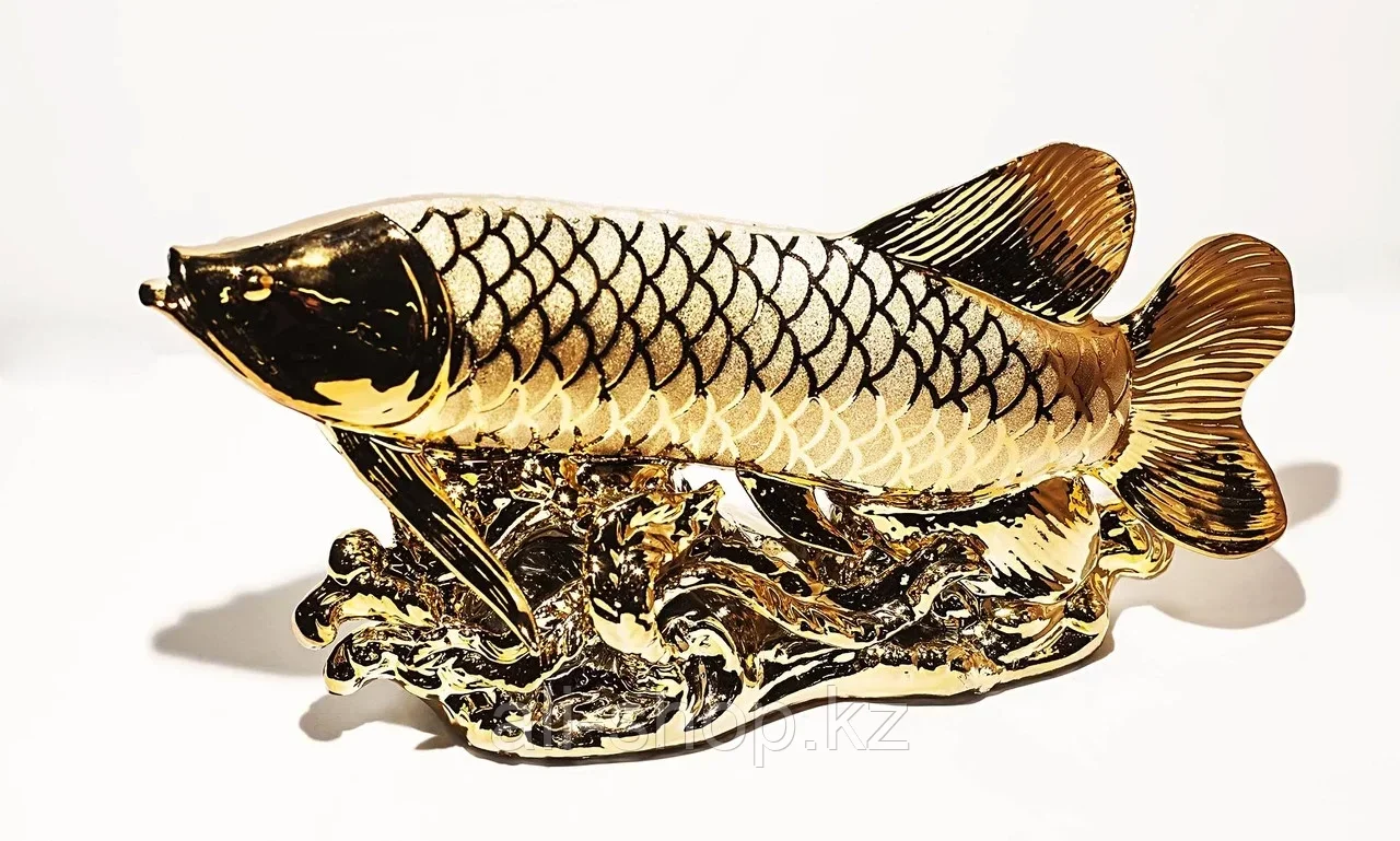 Статуэтка "Золотая рыбка", металл, 35 см - фото 1 - id-p97455987