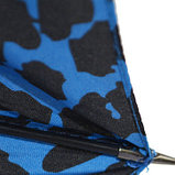 Женский зонт-трость c принтом "леопард", синий, полуавтомат, фото 6