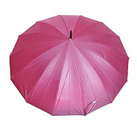 Женский зонт-трость полуавтомат, розовый