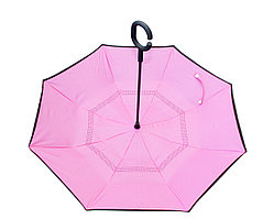 Зонт-наоборот, розовый