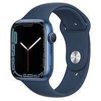 Смарт часы Apple Watch Series 7 GPS 45mm Blue Aluminium Case with Abyss Blue Sport Band (MKN83GK/A)