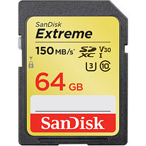 Карта памяти SanDisk 64GB Extreme SDXC UHS-I 150 MB/s