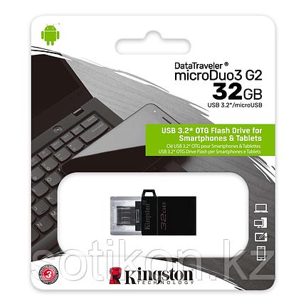 USB Флеш 32GB 3.0 Kingston OTG DTDUO3G2/32GB черный, фото 2