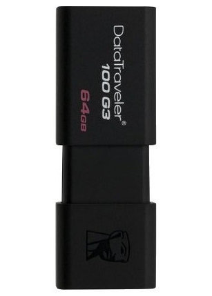 USB Флеш 64GB 3.0 Kingston DT100G3/64GB черный, фото 2