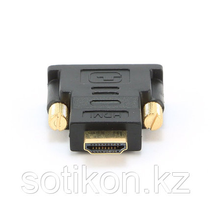 Переходник HDMI  DVI Cablexpert A-HDMI-DVI-1, 19M/19M, золотые разъемы, пакет, черный, фото 2