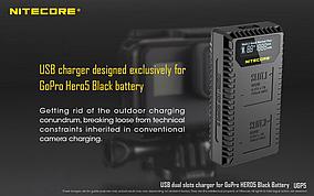 Зарядное устройство NITECORE UGP5 для GoPro Hero Black