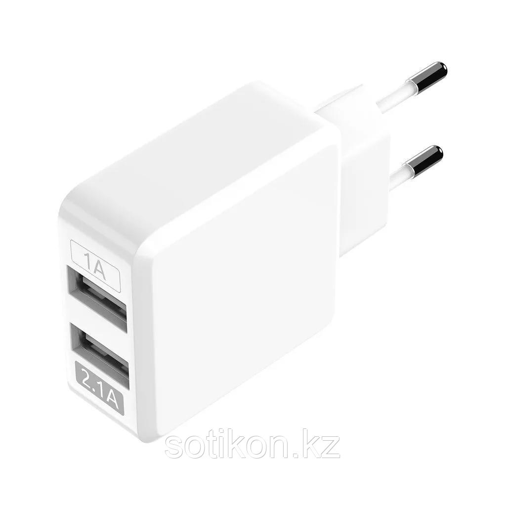 Зарядное устройство сетевое Olmio USB 2.1A, 2USB