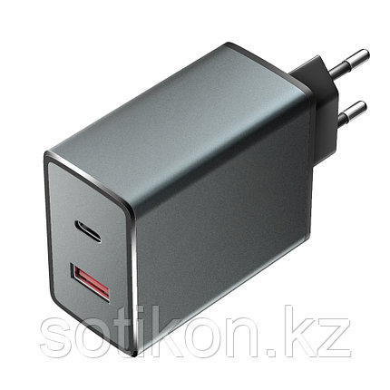 Зарядное устройство сетевое Olmio СЗУ 36W USBx2 6A QC3.0 Type-C PD черный, фото 2