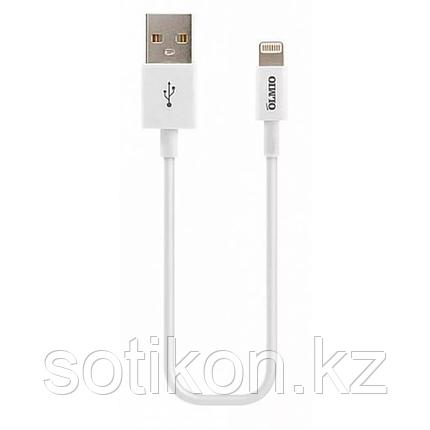 Кабель Olmio USB 2.0 - Lightning, для Apple iPhone/iPod/iPad, 1м, белый, фото 2