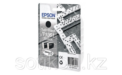Картридж Epson C13T13614A10 K301/K201/K101 черный, набор 2 шт., фото 2